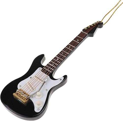 Miniatura 8 de Dselvgvu String Miniature Mandolin Hanging Ornament Mini Music Instrument Replica Holiday Tree Christmas Ornament (4.72" Mandolin)