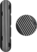 Vista 5 de Black Finned Aluminum Valve Covers w/Coil Mounts & Cover Compatible with LS1 LS2 LS3 LS6 LS7 Chevy Small Block V8 293 325 364 376 427