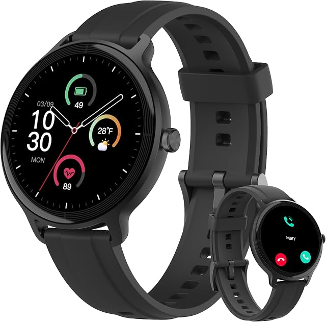 Smart Watch for Men Women, Bluetooth Calling, 1.27" HD Touchscreen Fitness Tracker, 100+ Sports Modes, AI Built-in, Heart Rate/Sleep/Step/SpO2 Monitor, IP68 Waterproof, Smartwatch for Android iPhone