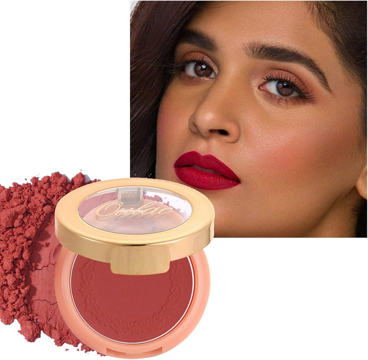 Creme Blush-Blush Poeder, Blush Make-up, Rijke Kleur, Water- en Zweetbestendig, Langdurig, Mat, Geschikt voor Verschillende Huidtypes, 4,8 g