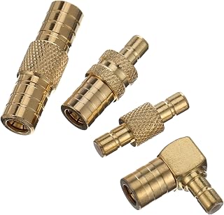 Generic 4 Pcs Adapter Antenna Cable coaxial Cable Coax Cable Coax Splitter F Type Plug 90 Degree Coax