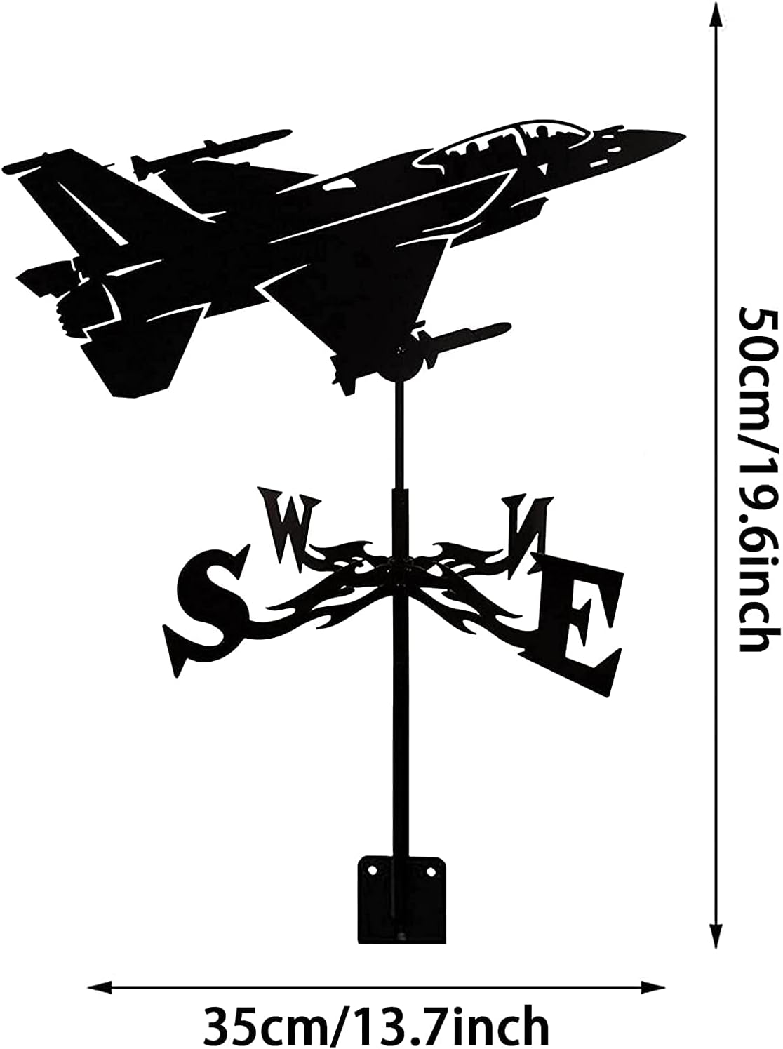 風見鶏 屋外 風車 風向の金属の天気予報室の金属製のブラケットの天気屋外の農場の庭園の庭の天気予報vanes