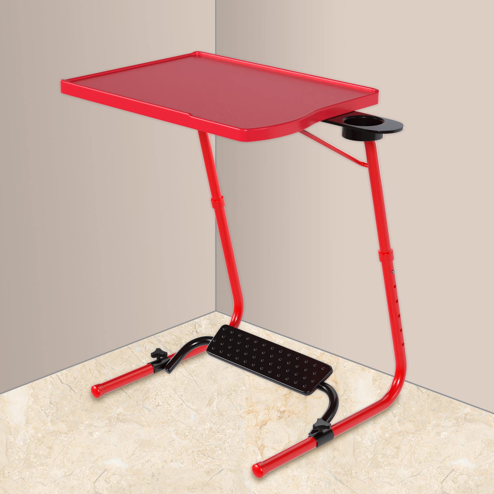 TABLE MAGIC Alloy Steel - Pro Extended Work Space Table Mat Finish Top Abs & Steel Frame, 55 * 40 * 73Cm Multipurpose Laptop Table With 6 Heights, 3 Angles Adjustable (Pro- Brown, Large) (B09MQBCDBR) Amazon Price History, Amazon Price Tracker