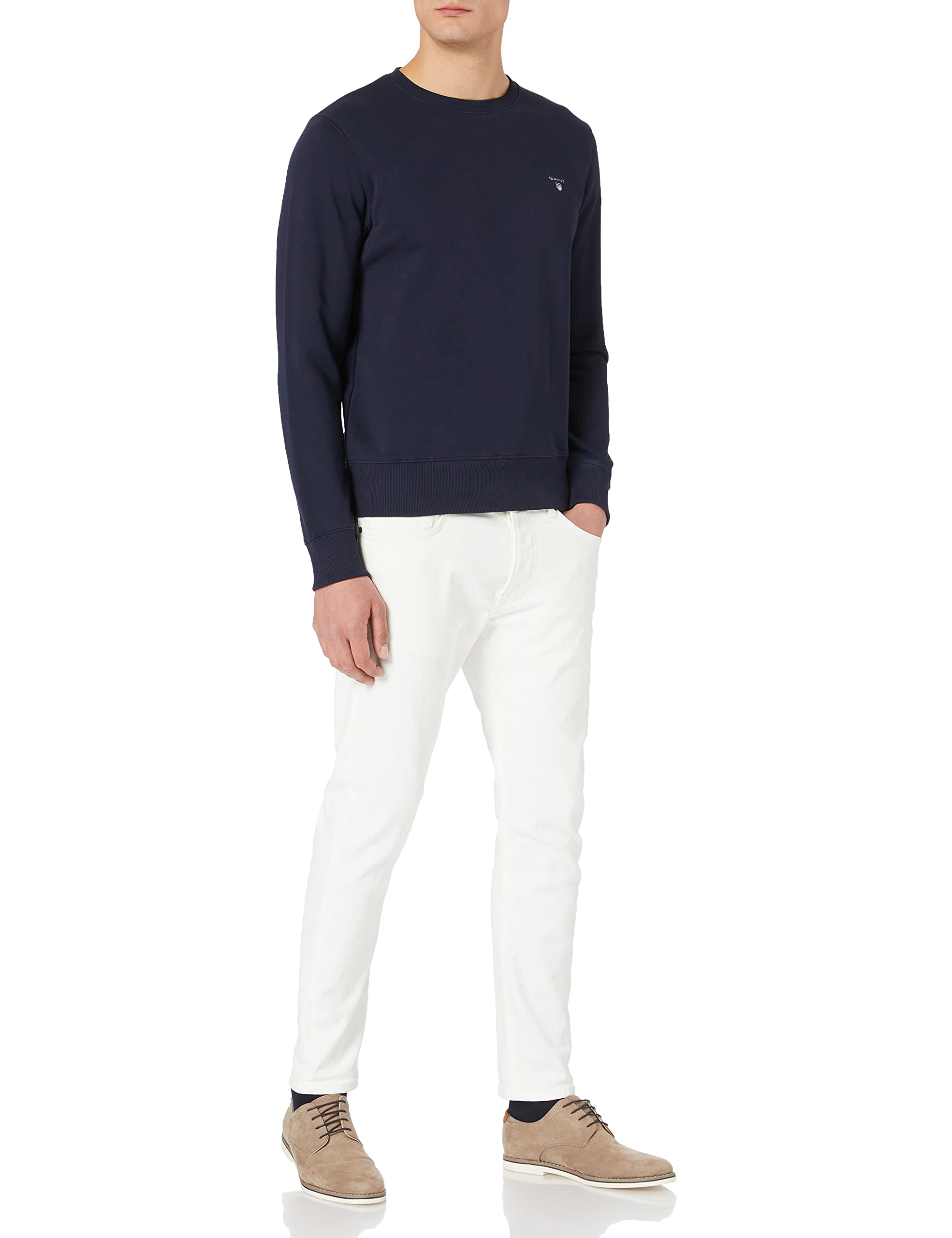 GANT Original C-Neck Sweat Maglia di Tuta Uomo