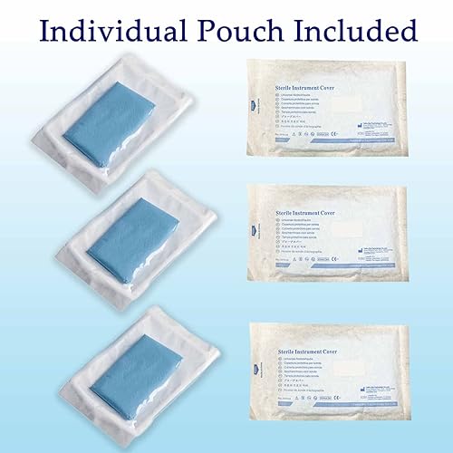 Miniatura 3 de Cubierta de sonda de ultrasonido, estéril desechable transparente sin látex, 7 x 48 pulgadas, embalaje individual, 50 unidades