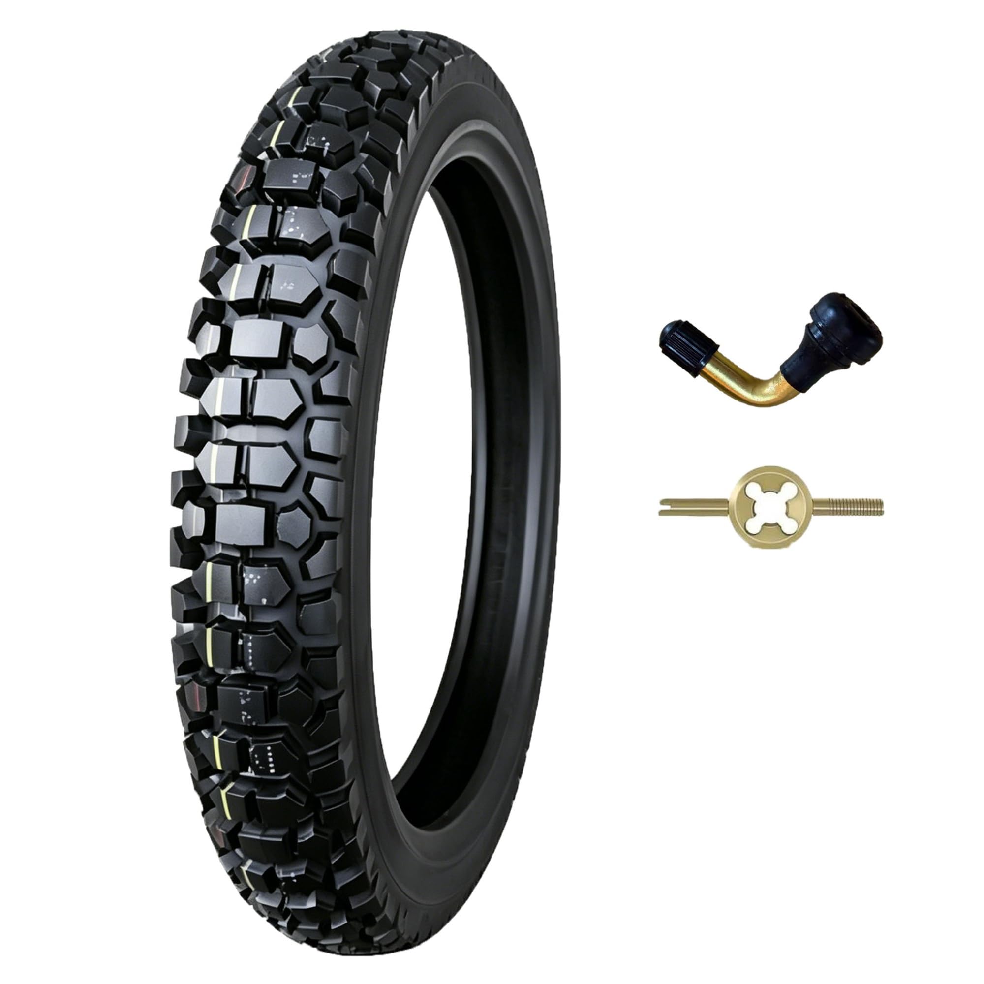 2.75-18 Pneu Moto Tubeless pour Jante 18 Pouces 2.75/18 8 Plis 48P 300kPa 195kg Charge Max 2.75 18 Profil Tout-Terrain