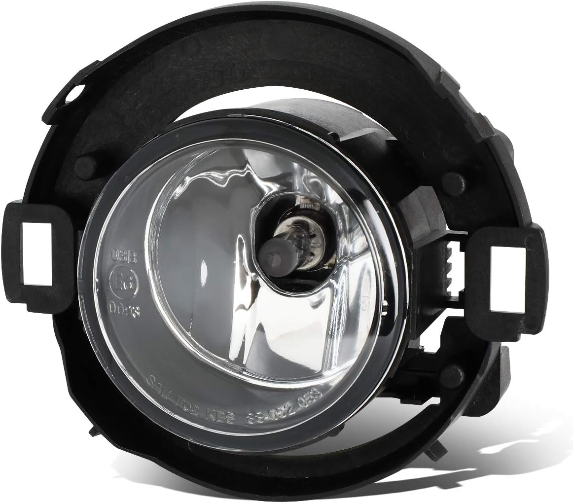 DNA MOTORING FL-OEM-0052 Factory OE Style Fog Light Driver & Passenger Side Enhance visibility [Compatible with 08-18 Frontier (With Plastic Bumper) / 05-15 Xterra]