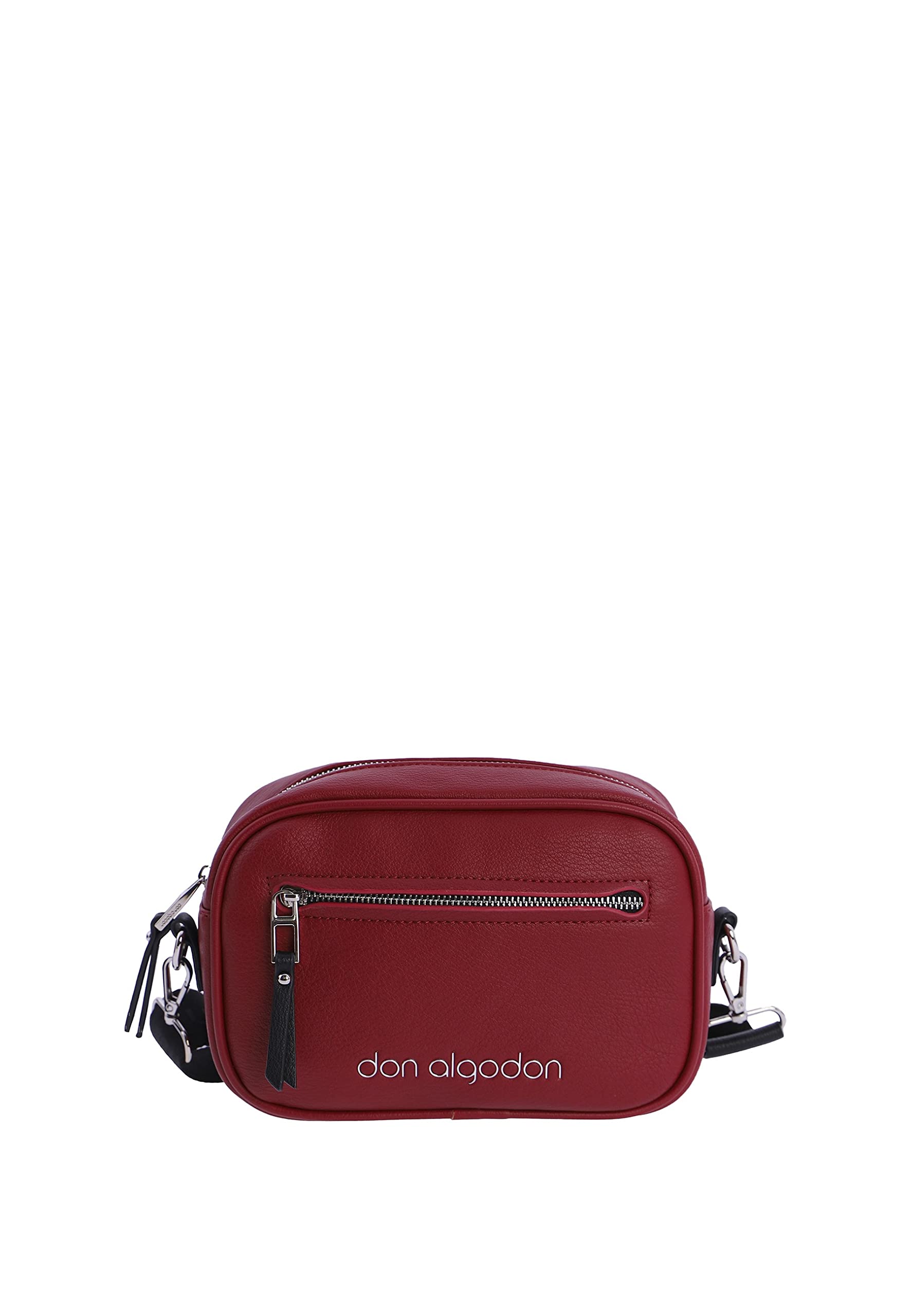 DON ALGODON Women's Gabriela University Shoulder Bag Casual Large Capacity Zipper Closure, 22x8x15cm, red, 22x8x15 cm