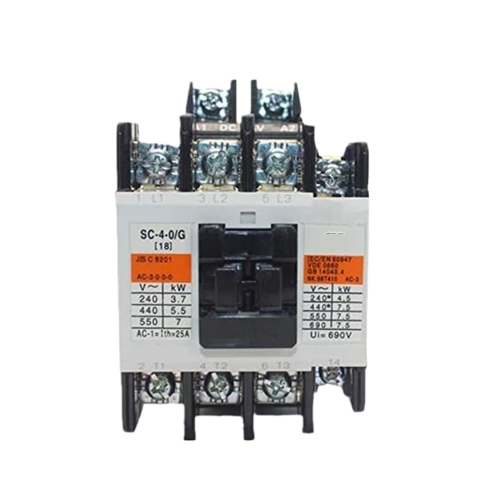 Contacteur électromagnétique SC-4-0/G 21NC DC110V anti arc électrique pour usine