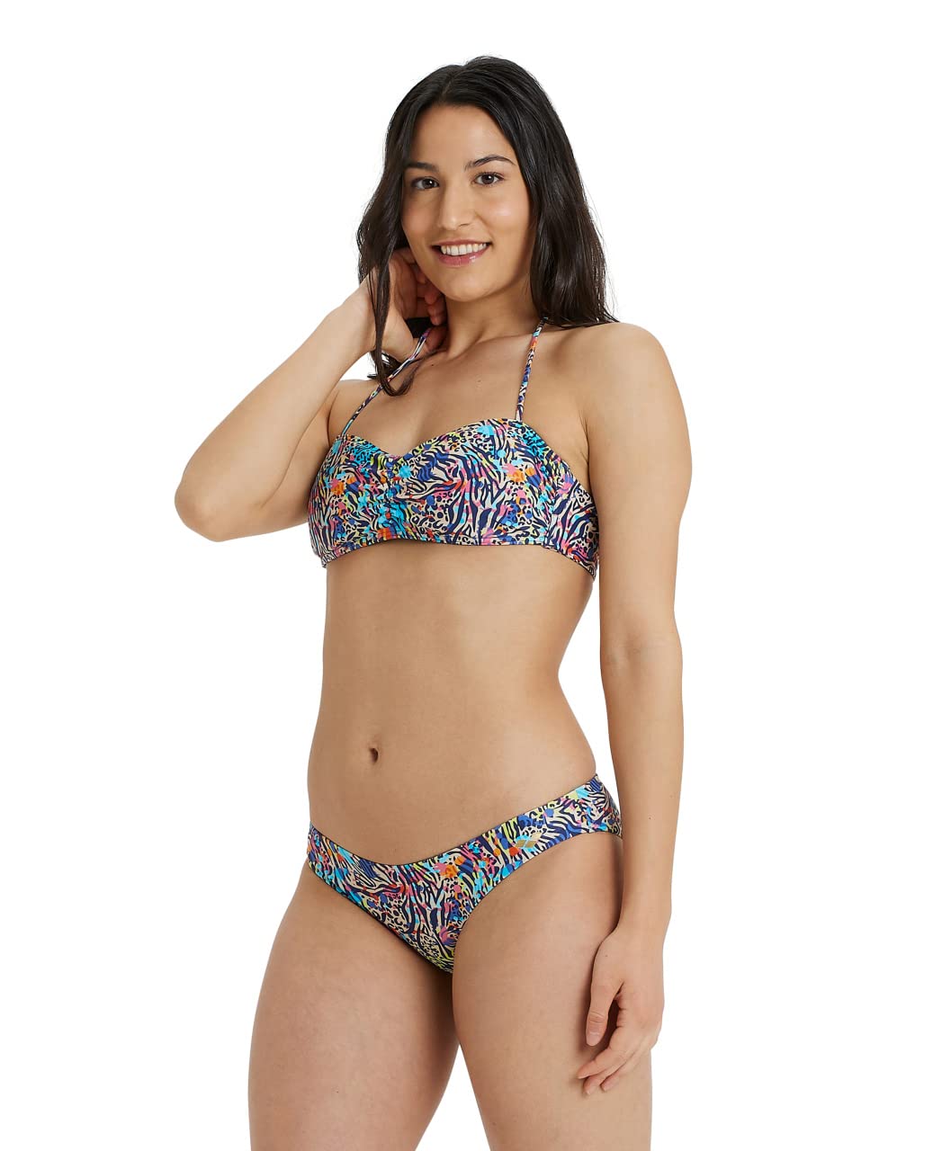 ARENA Women's Bikini Bandeau Allover Dos Piezas Mujer (Pack de 1)