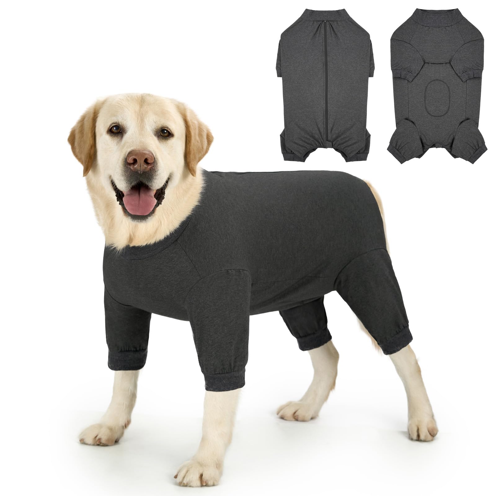 Cyponpy Dog Recovery Suit Post Surgery Onesie with Legs Medical Pet Shirts for Dogs Pyjamas for Puppy Medium Large Dogs Surgical Suits with Zip Post Op Dog Body Suit Female Spay Male Castration — image 1