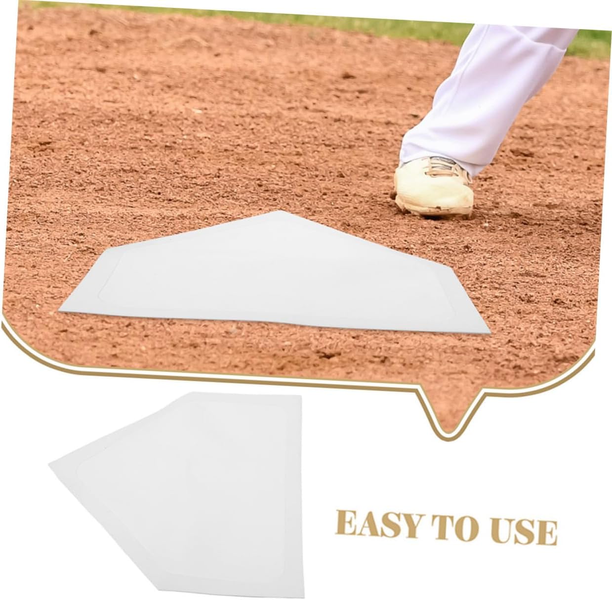 GANAZONO 3pcs Baseball Training Pitchers Plate Mat for Hitting Practice TPE Baseball Training Equipment for Improved Throwing Accuracy and Technique