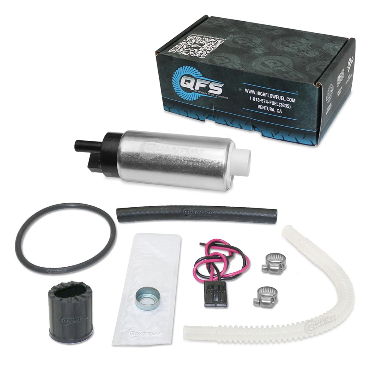 HFP QFS 255LPH In-Tank Performance Fuel Pump Replacement for Universal Fit Audi, Buick, Cadillac, Chevrolet, GMC, Land Rover, Oldsmobile, Pontiac, Rover, Volvo, 1984-2003