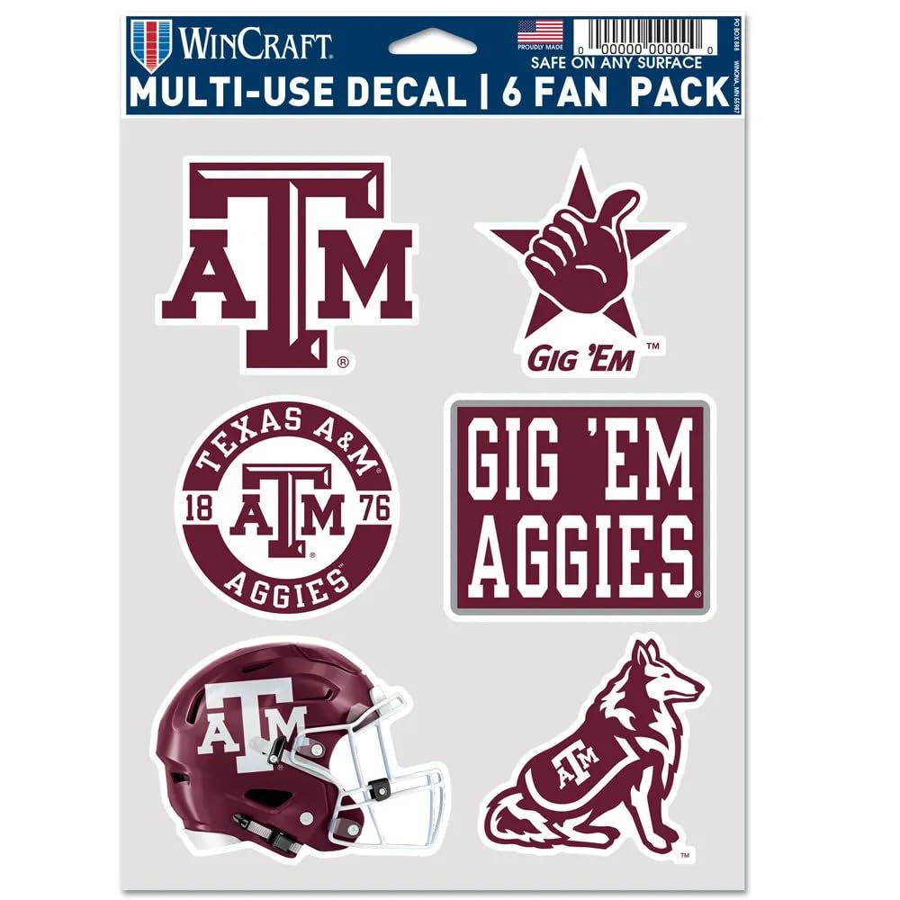 Casque de football Texas A&M Aggies multi-usage avec 6 ventilateurs intégrés