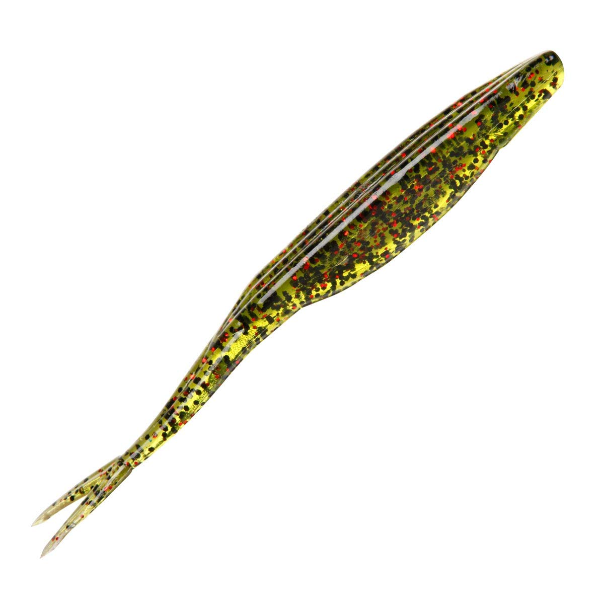 Charlie's Worms Super Swimming Juke – Scented Soft Plastic Swimbait Lures for Freshwater & Saltwater Bass Fishing, Paddle Tail Minnow Design, Weedless, Topwater Action, 5