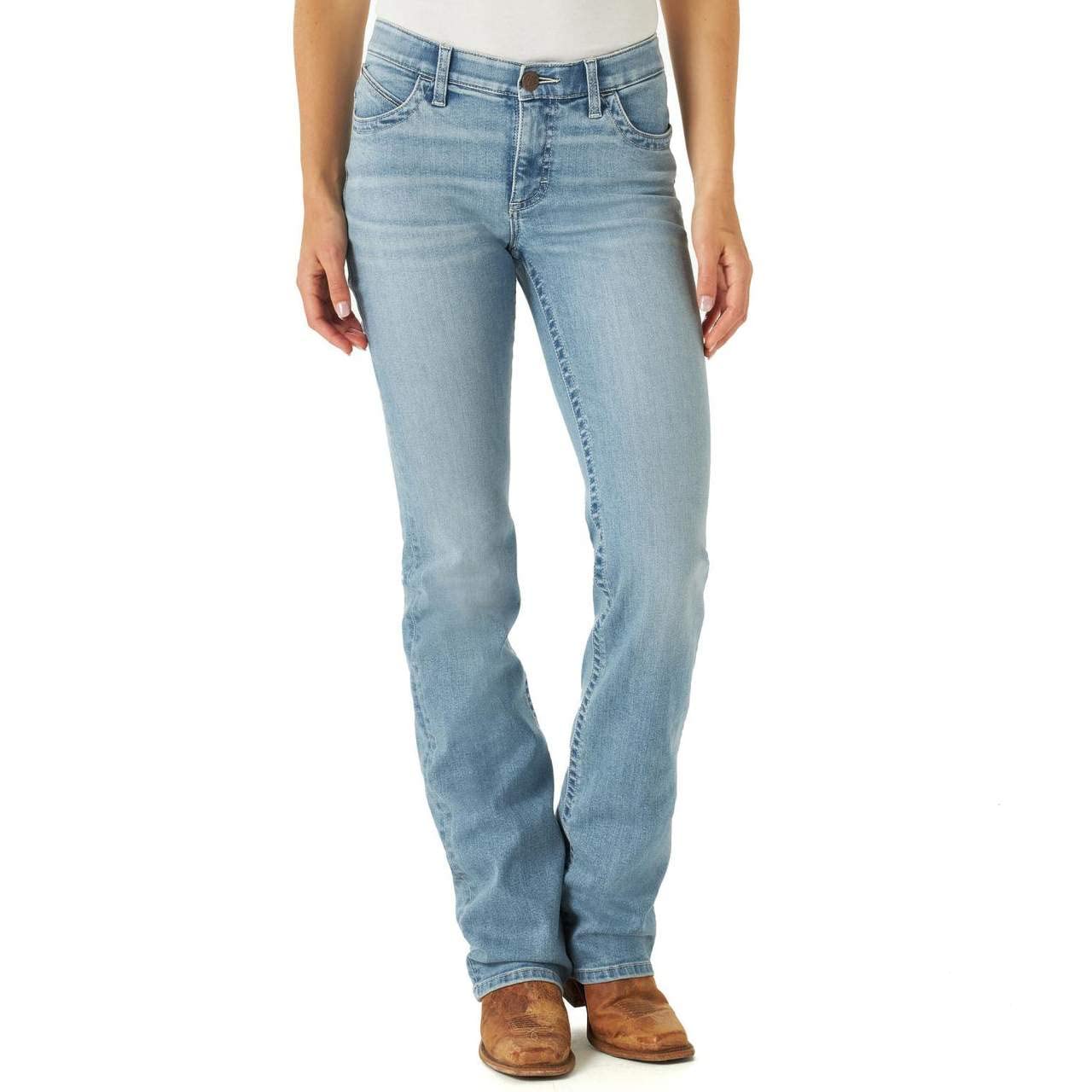 Wrangler Women's Willow Mid Rise Performance Waist Boot Cut Ultimate Riding Jean