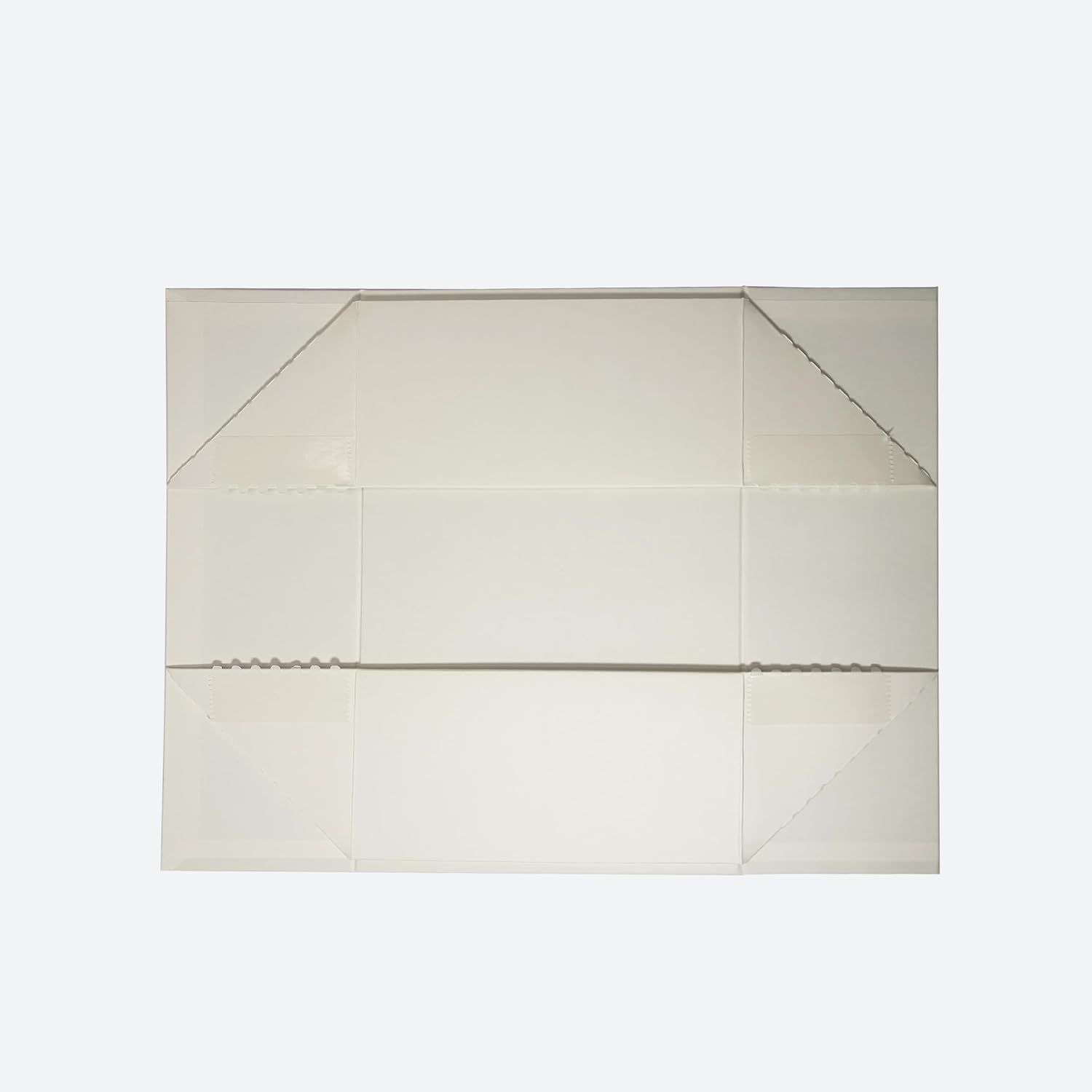 Geoto 12x8x4in | 30.5x20.3x10.2cm MA Size Luxury Rigid Foldable Magnetic Closure Collapsible Gift Packaging Boxes (Ivory with Ribbon) image 4