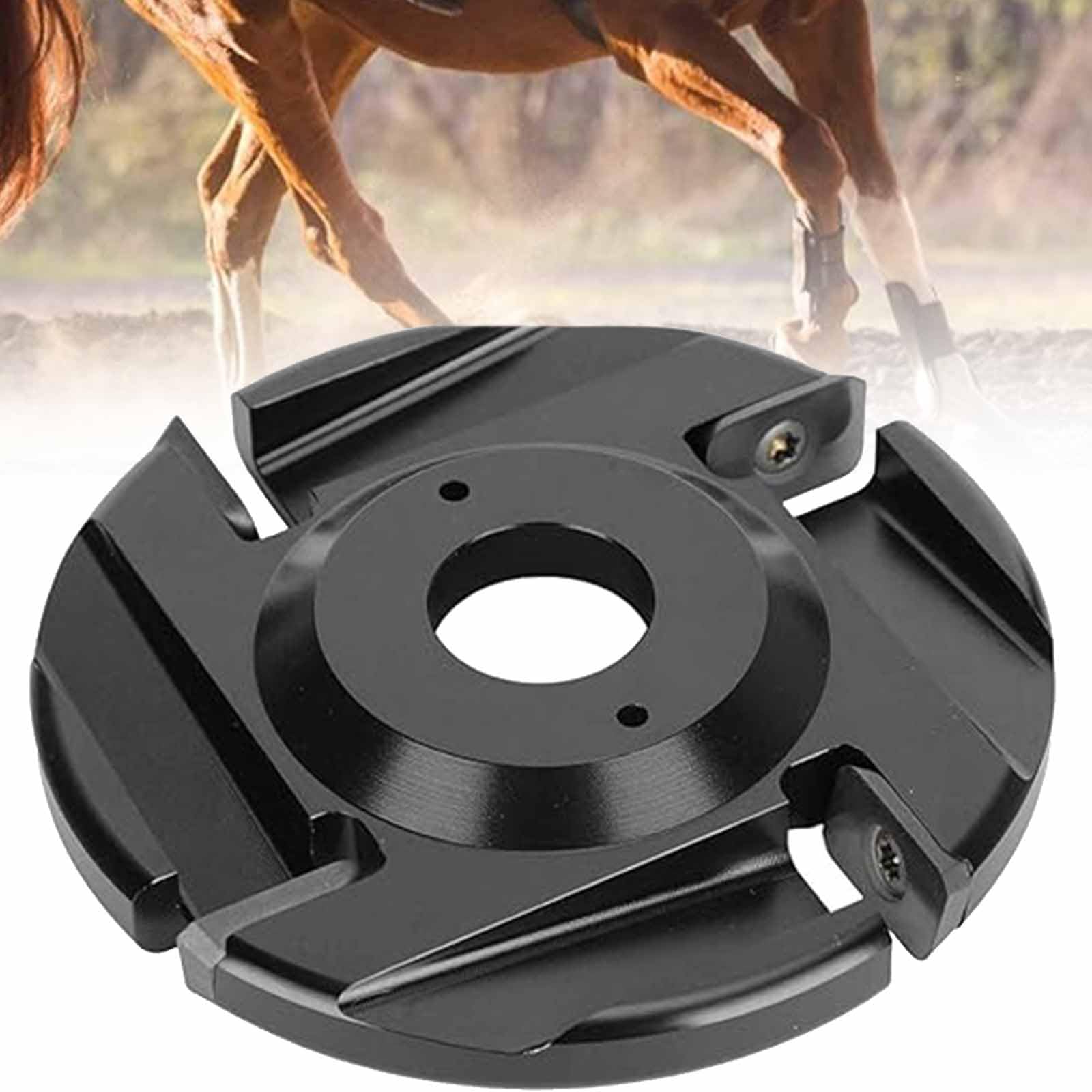 Disco recortador de pezuñas – 100 mm de aleación de doble cara con 4 cuchillas reemplazables para ganado, ovejas, ganado, caballos