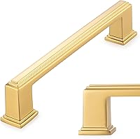 Vista 34 de KOOFIZO - Paquete de 10 tiradores de gabinete de cocina de latón antiguo de 3-3/4 pulgadas, manijas vintage de gabinete de latón, herrajes