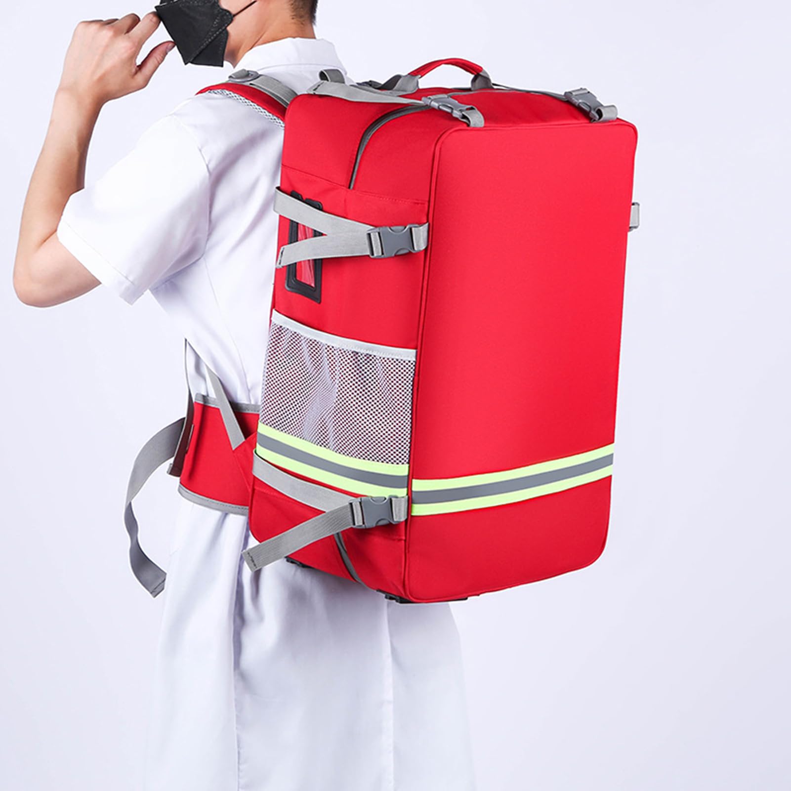 Erste-Hilfe-Rucksack – Leere Notfalltasche für Trauma-Reaktion, Behandlungsutensilien für Camping, Radfahren, Kita, Outdoor-Abenteuer
