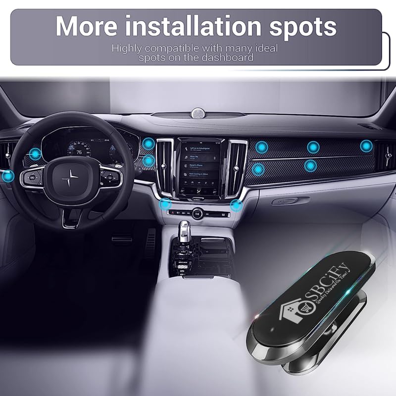 Magnetic Car Phone Holder - Strong N52 Magnet With 360?? Rotation