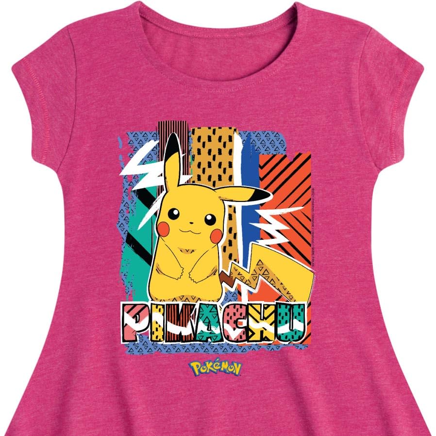 HYBRID APPAREL - Pokémon - Summer Pattern - Youth Girls Fit and Flare Dress2