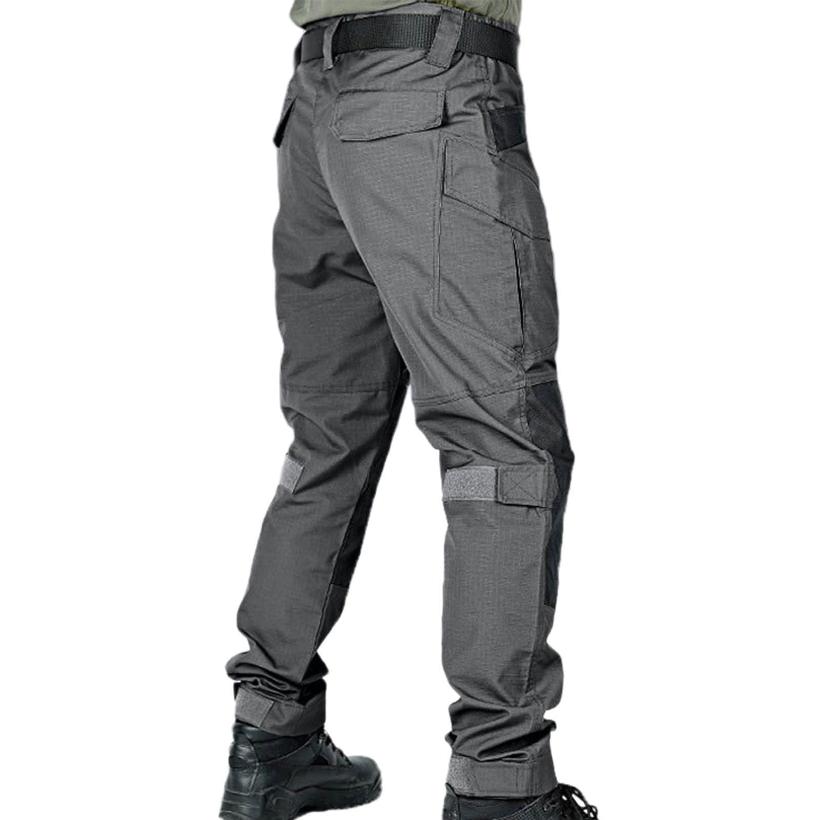 Traje Táctico Militar para Hombre - Sudadera con Capucha y Cremallera de Manga Larga y Pantalones Cargo