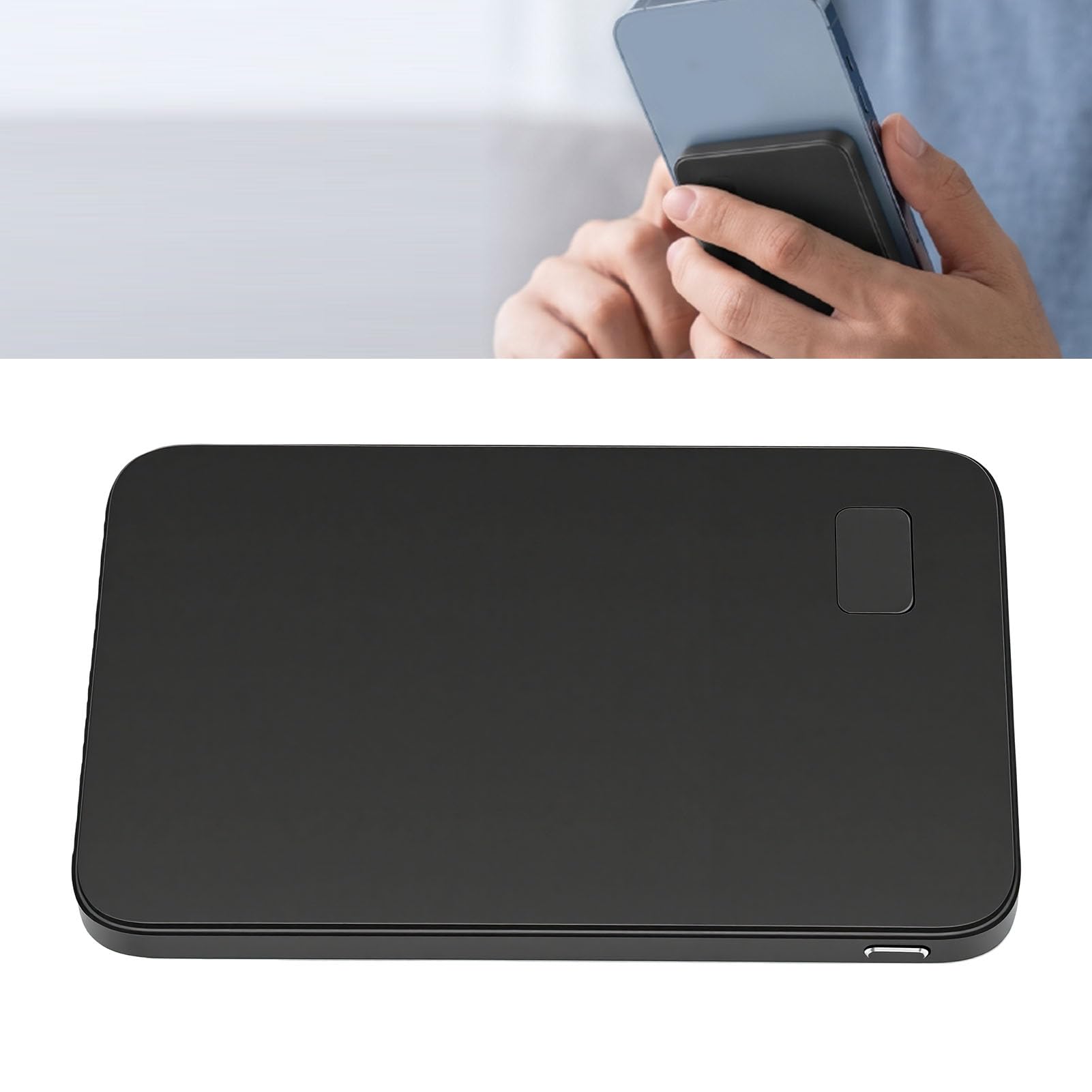 Cryfokt 5000mAh Portable Magnetic Power Bank (Black)