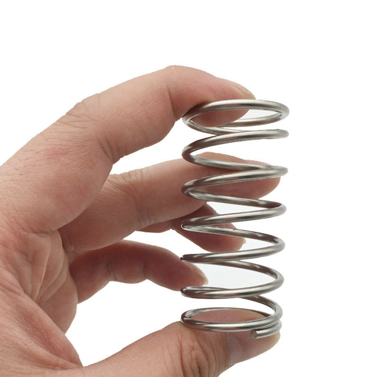 10 Molle Di Compressione In Acciaio Inox – Filo 1.2mm, Esterno 11mm, Lunghezza 40mm – Per Elettronica, Giocattoli E Riparazioni