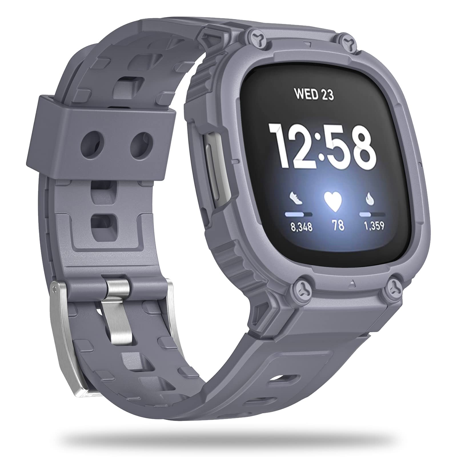 Amazon.co.jp: 機械感デザイン Fitbit(フィットビット) Versa 4/Versa  