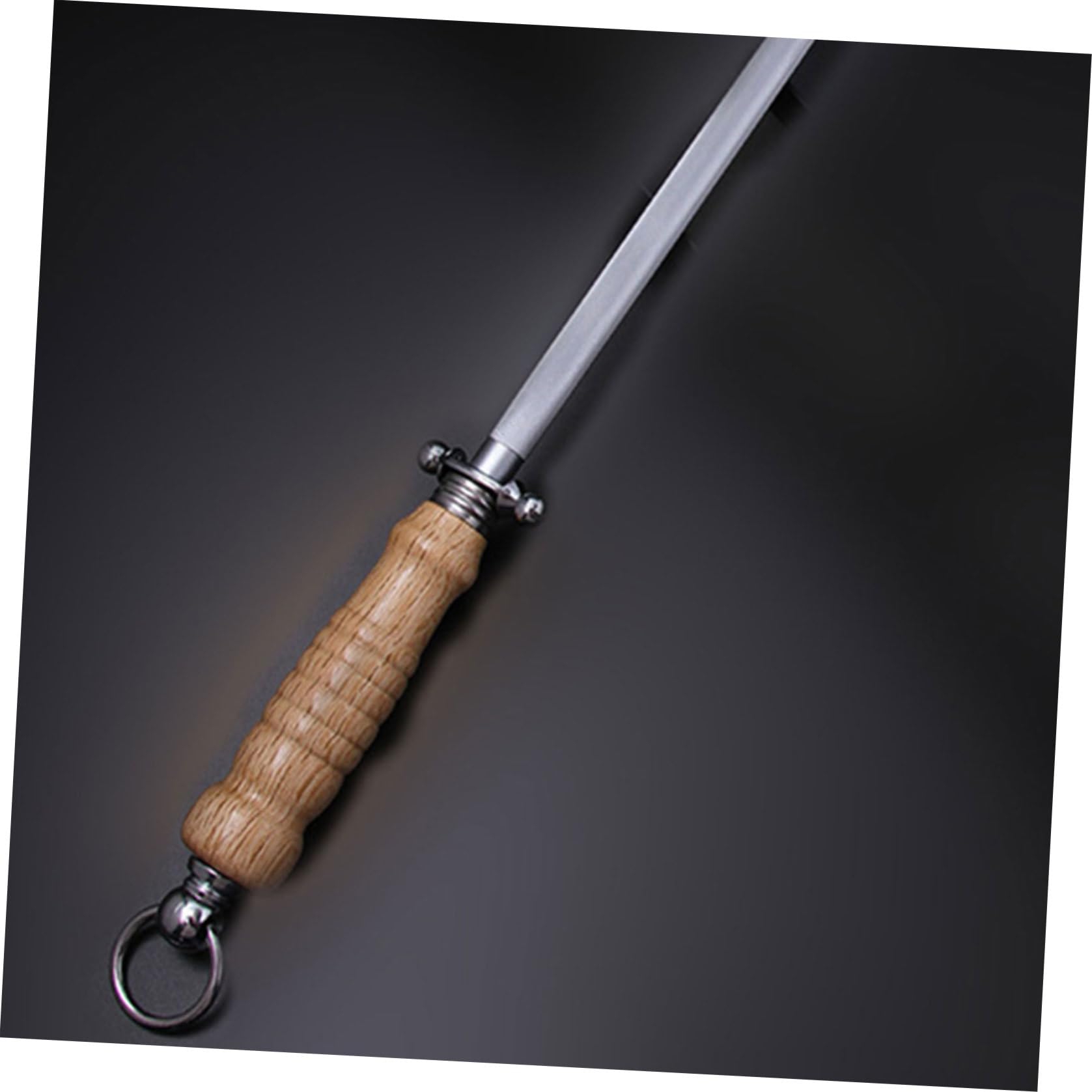 Varilla de Afilar Acero Inoxidable para Cuchillos Afilador Profesional de Varilla de Bruñir para Chefs Caseros Cocina