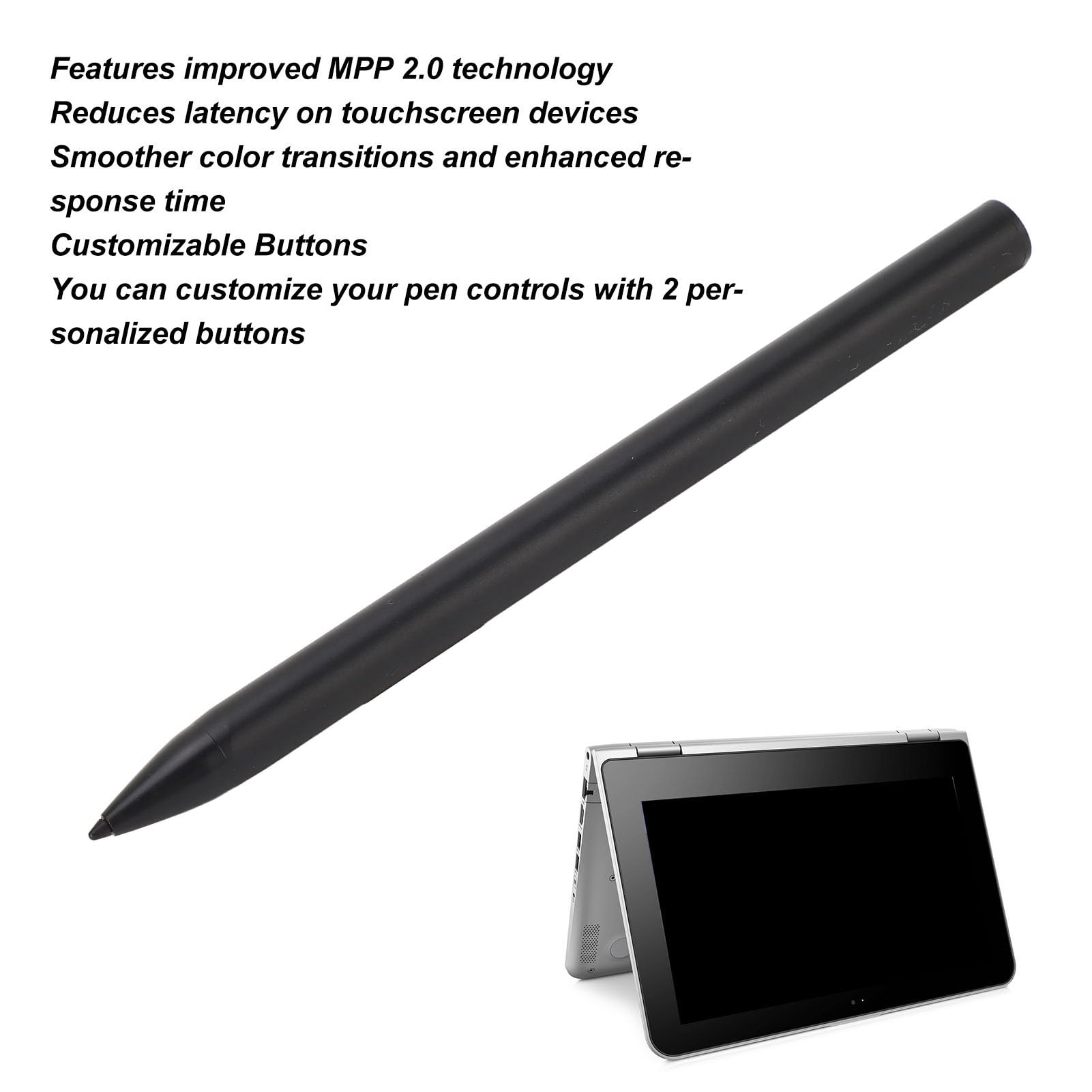 Akozon Pen Rechargeable 4096 Level Pressure Sensitivity Laptop Pencil for HP X360 Spectre X360 X360 Electronics