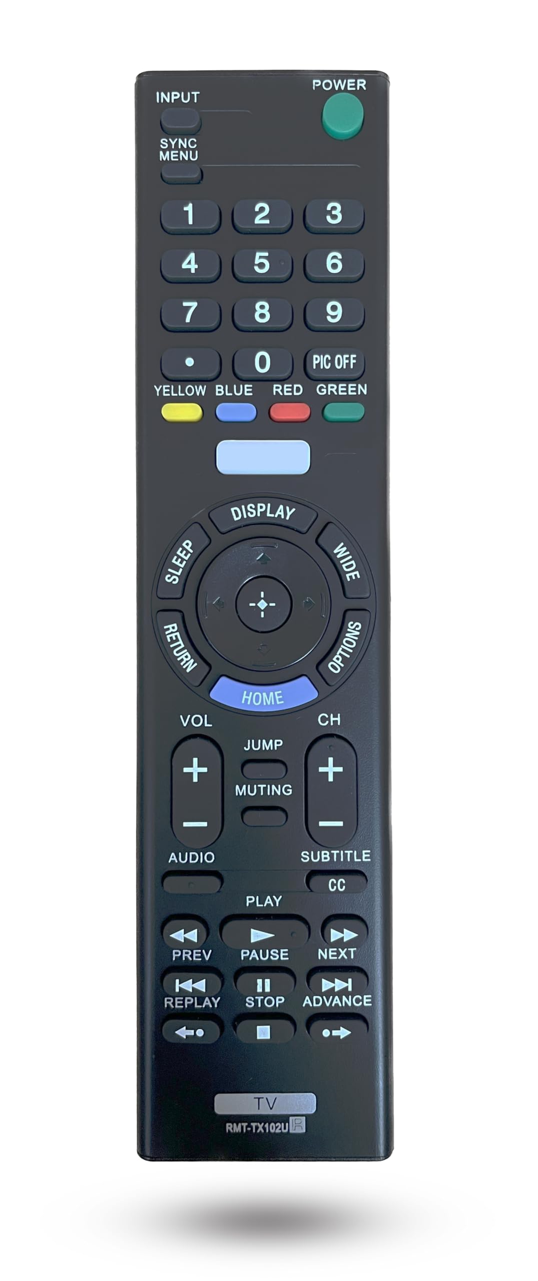 RMT-TX102U Replacement Remote Control for Sony TV RMT-TX100U RMT-TX300U 32R500C 40R510C 48R510C KDL40R510C KDL-55W800C KDL40R530C KDL-48W650D KDL-