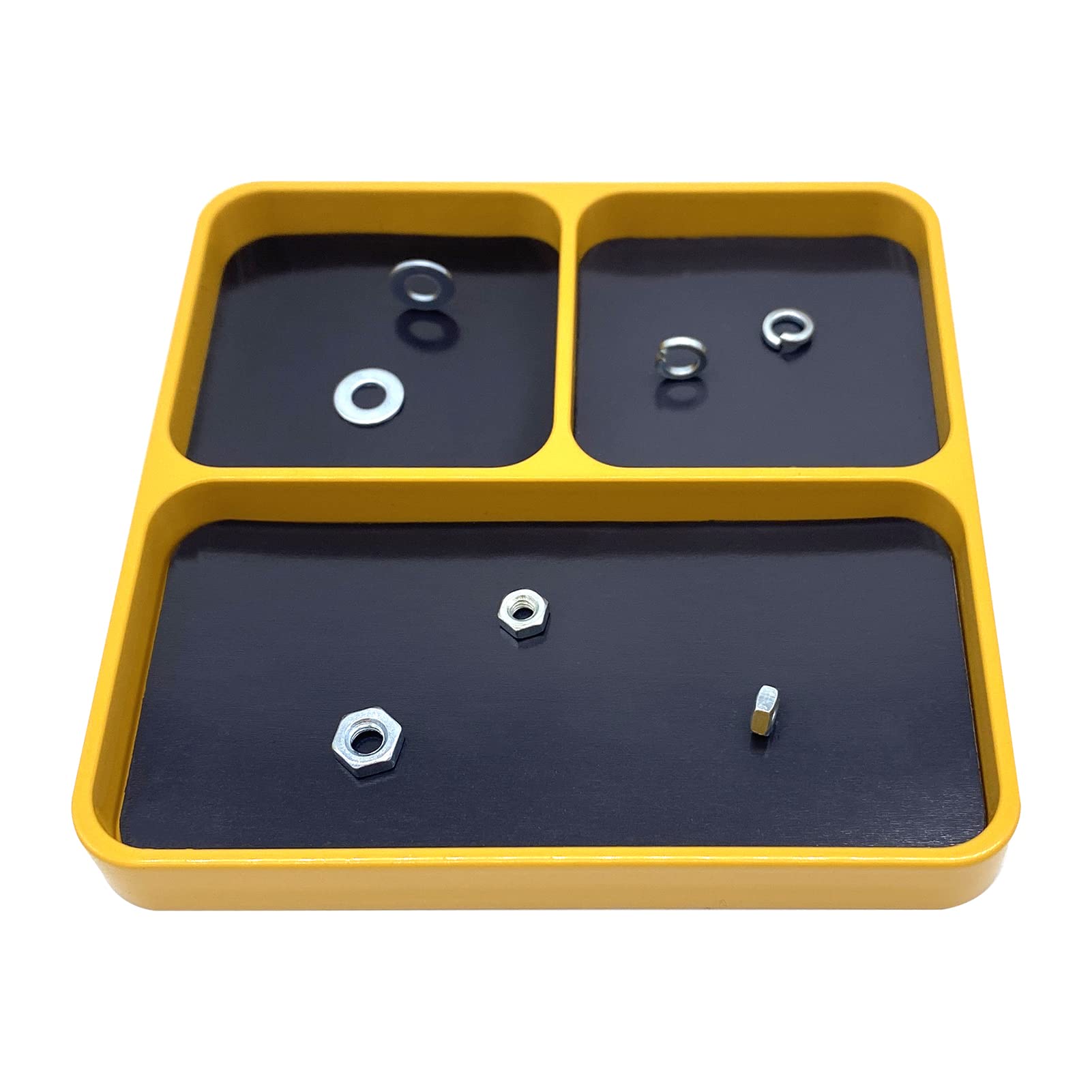 Dabey Magnetic Tray,Magnetic Desktop Screws Tools Parts Tray Holder Storage Plate Box Case Organizer for Metal Parts Screws Sockets Bolts Pins Organization - Image 4