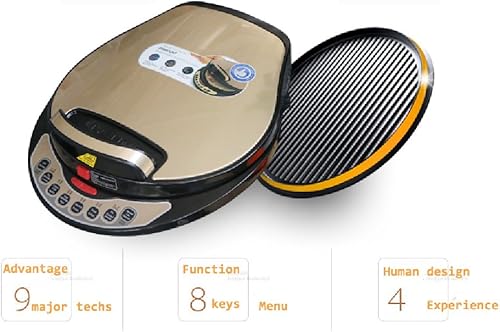 Miniatura 7 de Liven LR-A434 Sartén eléctrica un botón para separar y lavar carcasa dorada