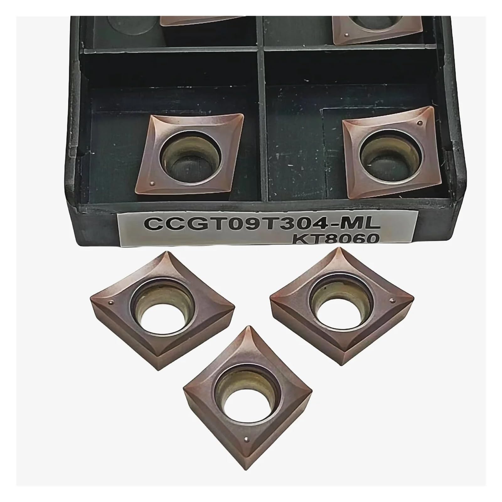 Insert carbure CCGT09T301 usinage inox haute précision CNC