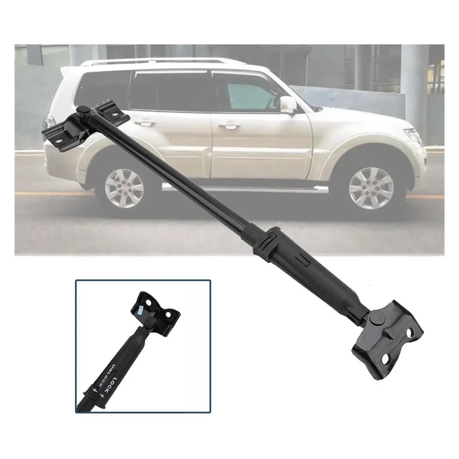 Verin Hydraulique Verin Gaz Pour Mitsubishi Pour Pajero Pour Montero IV 2006-2018 Tige Support Porte Arrière 5822A001 Barre Hayon Voiture Entretoises Véhicule
