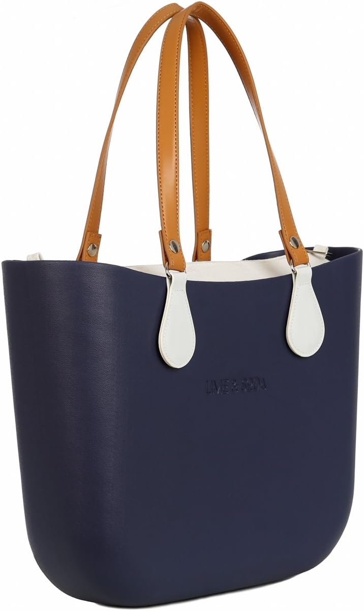 Lime & Soda Women’s Handbag - Made of Foam Rubber - EVA bag with Detachable Faux Leather Handle - Women Lightweight Tote Bag