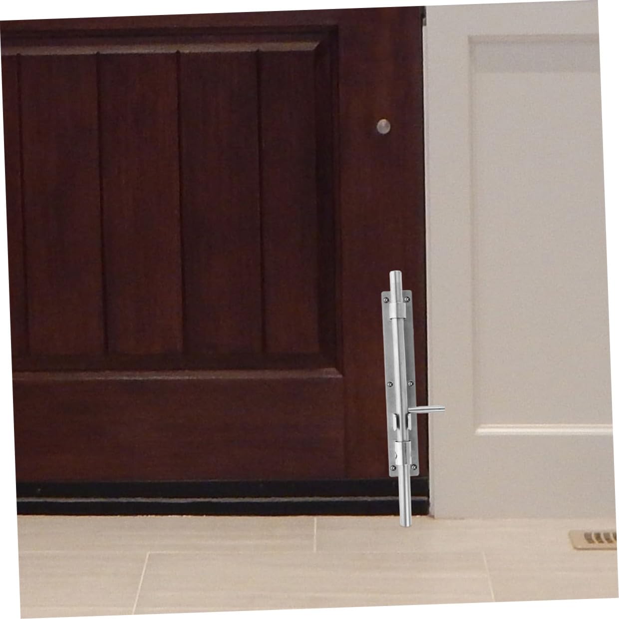 Baluue 2 pezzi Chiavistello in Acciaio Inossidabile Serratura Scorrevole Pesante per Porte Interne Sicurezza Rafforzata per Armadi Bagno e Camera da Letto Facile Installazione e