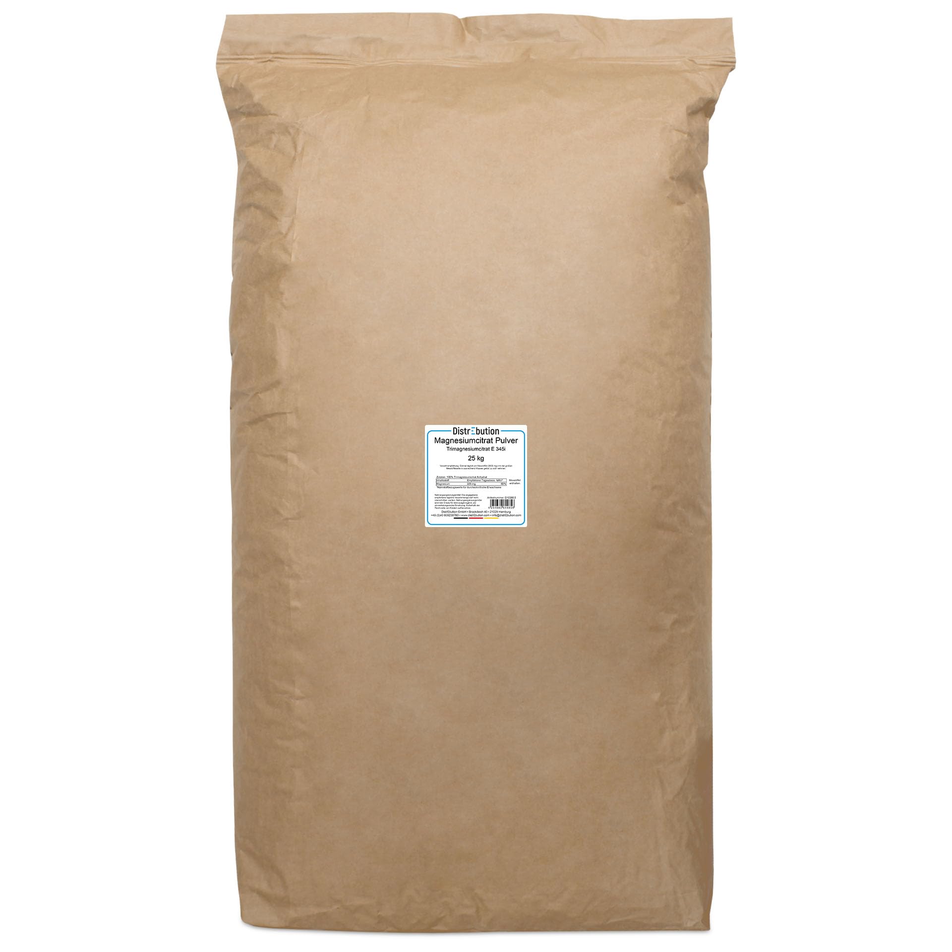 Magnesiumcitrat Pulver 25kg - 100% Trimagnesiumcitrat, hohe Bioverfügbarkeit