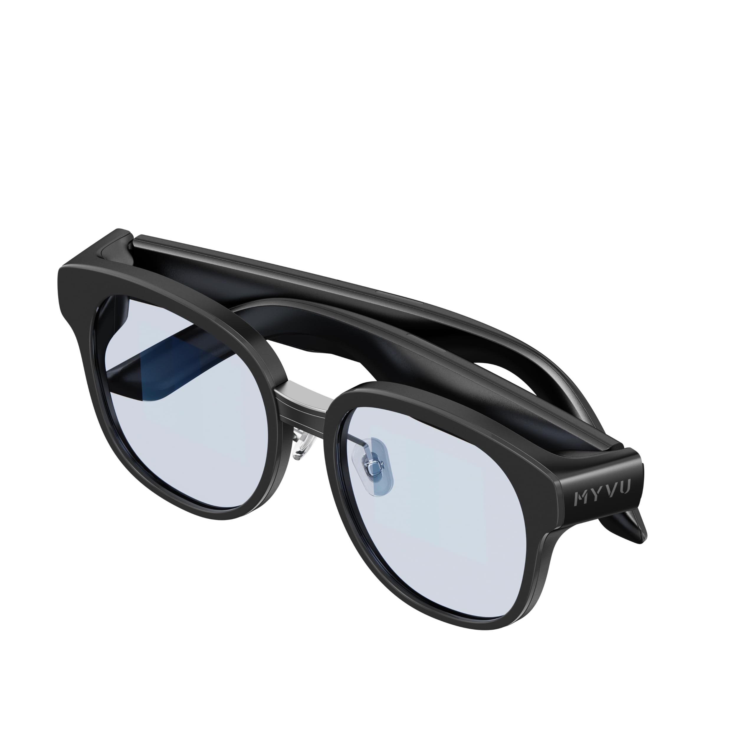 IMIKI MYVU AR Smart Glasses AR MicroLED Display Real Time Translation Function Built-in GPS Integrated Teleprompter Black