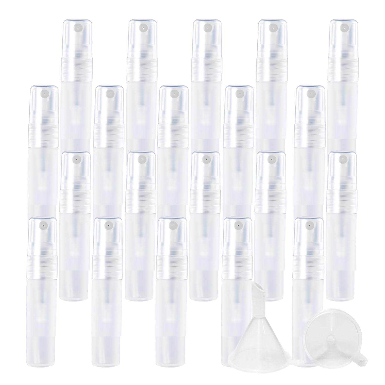 100 pièces 5ml Mat Transparent flacons vaporisateurs vides en plastique, Bouteille de Spray Vide de Voyage Cosmétiques Réutilisables