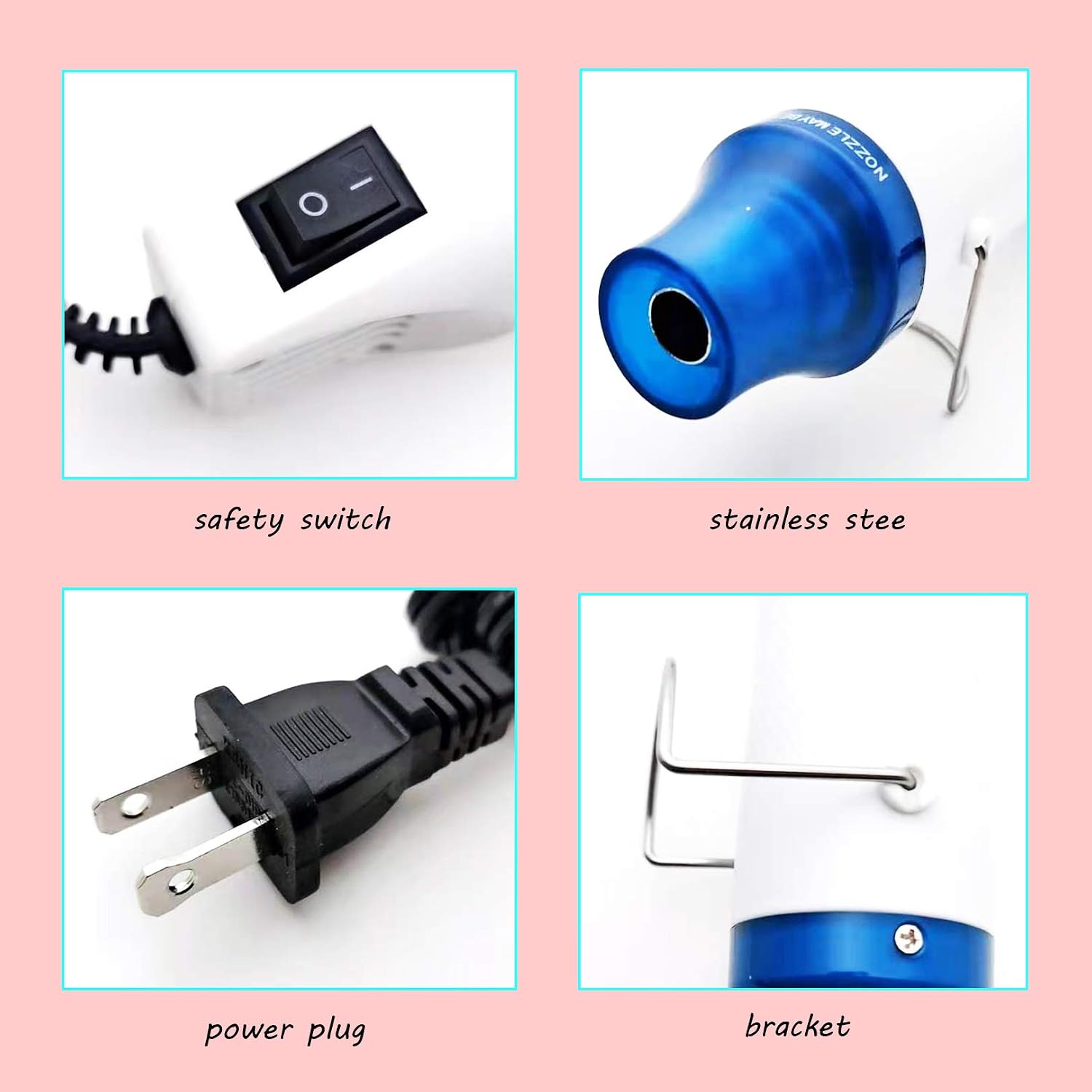 Markeny Bubble Removing Tool for Epoxy Resin and Acrylic Art,Portable Bubble Buster Tool for DIY Acrylic Resin Cups to Remove Air Bubbles, White