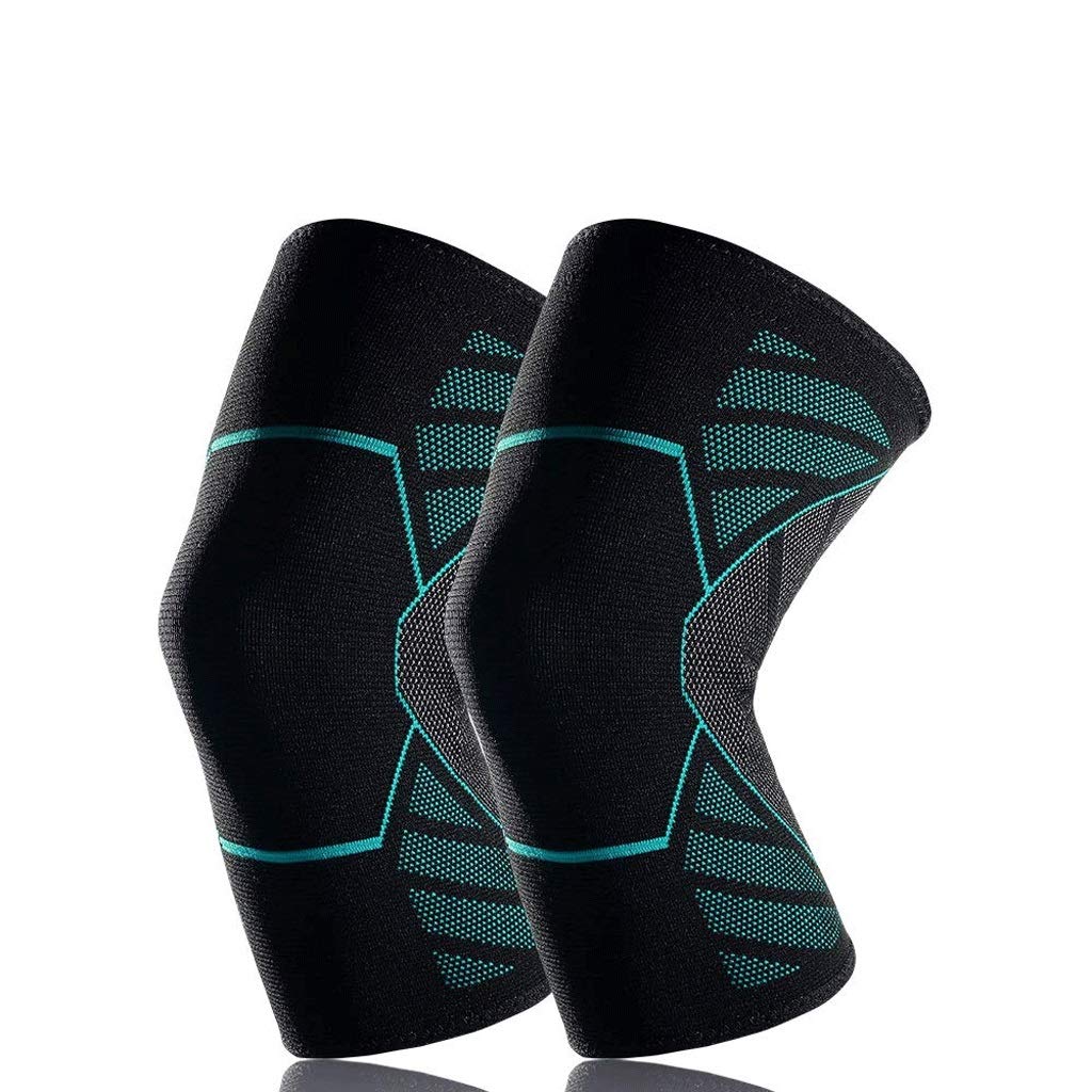 Kneepad- Knee Brace Support Compression Sleeves for Men and Women, 1 Pair Registered Wraps Pads for Arthritis, Running(E,XL)