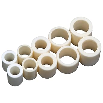 Ceramic Rods, Alumina Ceramic Tube ID2mm OD4mm 10-20mm Length Pack of 10Length20mm