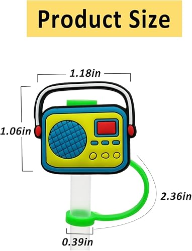 Miniatura 25 de 6 fundas de silicona para pajilla, tapas de pajita, cubiertas reutilizables para popotes, cubierta de popote de silicona, tapas para popote de Funda