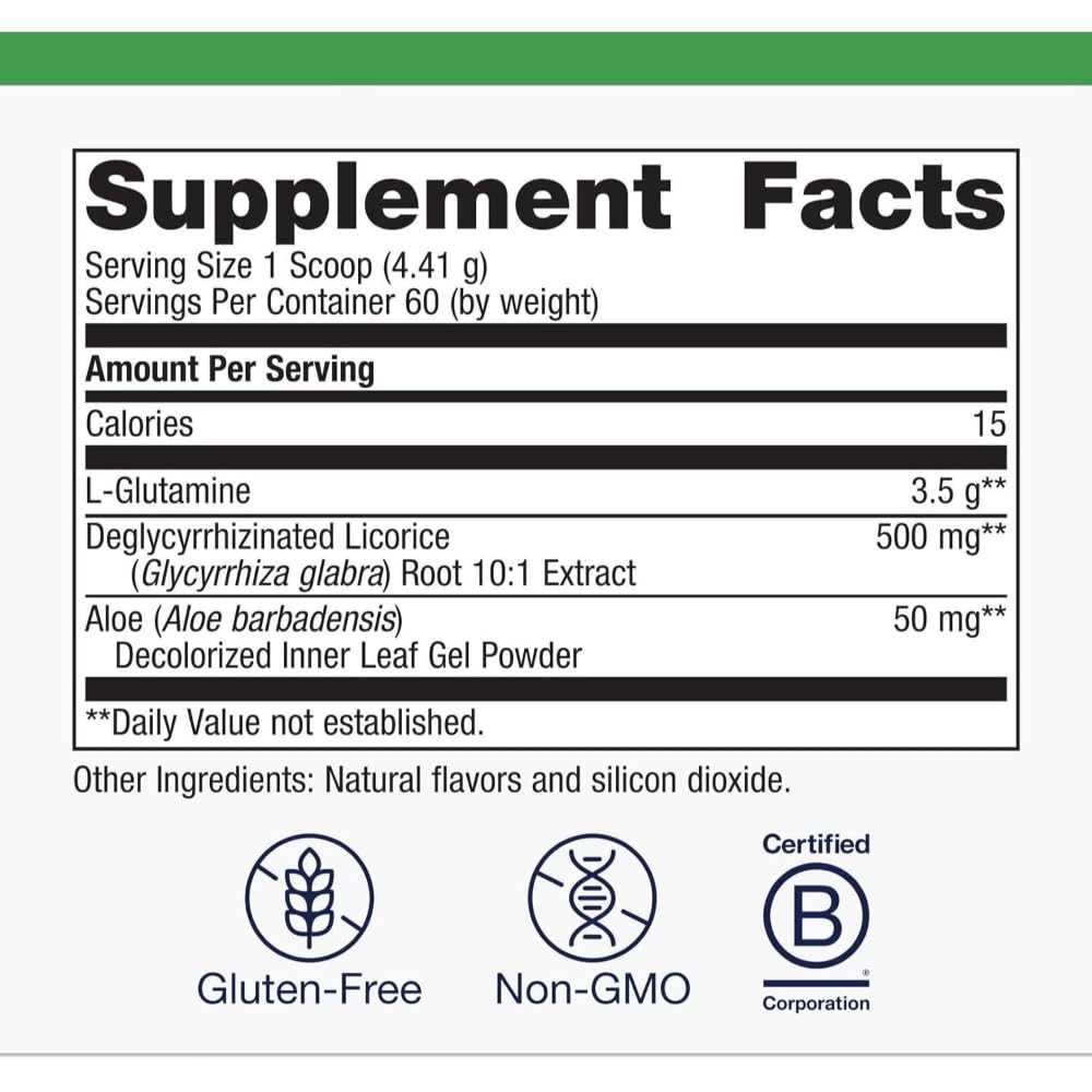 Metagenics Glutagenics L-Glutamine & DGL Gut Health Powder, 60 Servings — Amazon image 4