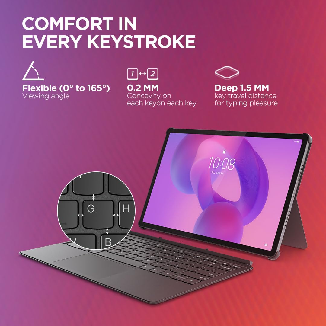 Lenovo Original Ideatab Pro Keyboard| Detachable 3-Point Pogo-Pin