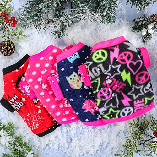 10 Pieces Dog Sweaters For Small Dog Cat Winter Fleece Sweater Puppy Warm Fleece Sweater Dog Sweatshirt For Small Pets Dog Cat Chihuahua Yorkshire Poodle #TOP3