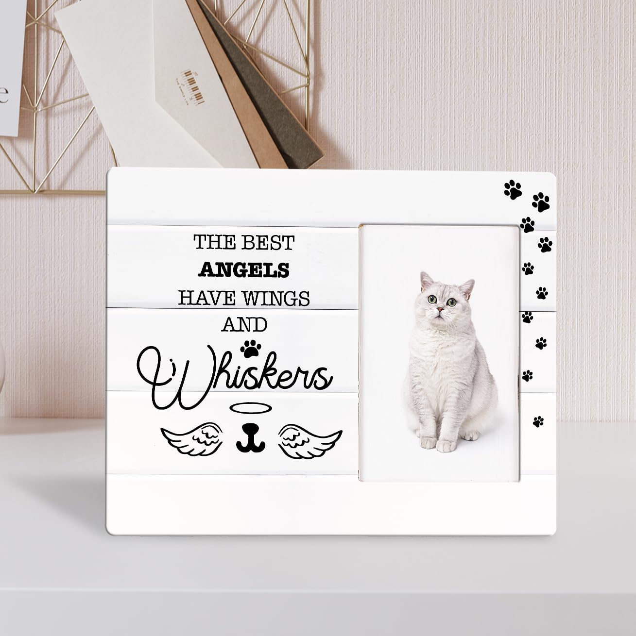 Memorial Gifts for Loss of Cat Sympathy Gift Pet Memorial Picture Frames Fits 4 X 6 Inch Photo Pet Loss Gifts for Pet Owner Photo Frame - Image 4